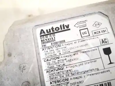 Peça sobressalente para automóvel em segunda mão centralina de airbag por renault laguna iii 2.0 dci diesel cat referências oem iam 610901600  285586520r, 610901000b