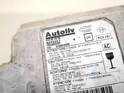 Peça sobressalente para automóvel em segunda mão centralina de airbag por renault laguna iii 2.0 dci diesel cat referências oem iam 285586520r  610901600, 610901000b