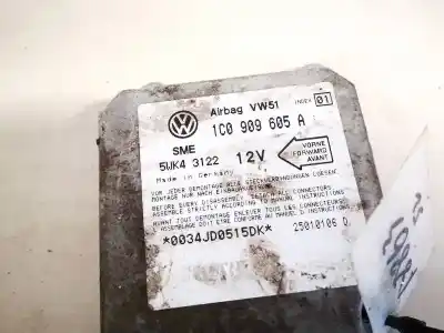 Автозапчасти б/у блок управления подушками безопасности за seat toledo (1m2) 1.9 tdi ссылки oem iam 1c0909605a  5wk43122