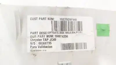 Pezzo di ricambio per auto di seconda mano plastica per dodge journey 2.0 16v crd cat riferimenti oem iam 1gc70dw1aa  00368735