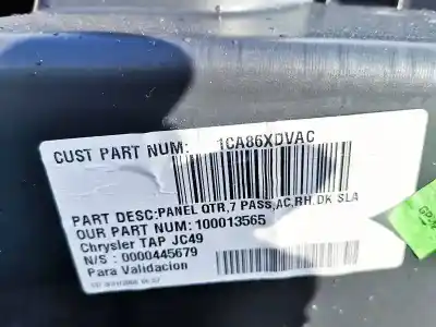 Pezzo di ricambio per auto di seconda mano plastica per dodge journey 2.0 16v crd cat riferimenti oem iam 100013565  