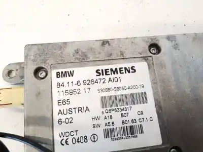 Second-hand car spare part electronic module for bmw 7-series, e65 / e66 / e67 /e68 2001.11 - 2008.06 735 i 225kw 2005.03 - 2008.06 oem iam references 94116926472  9411-6926472