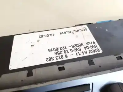 Peça sobressalente para automóvel em segunda mão comando de sofagem (chauffage / ar condicionado) por bmw 7-series, e65 / e66 / e67 /e68 2001.11 - 2008.06 735 i 225kw 2005.03 - 2008.06 referências oem iam 64116923382  64.11-6923382