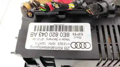 Автозапчасти б/у климат-контроль за audi a4 b6 (8e2) 1.9 tdi quattro ссылки oem iam 8e0820043ab  
