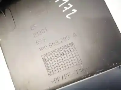 Pezzo di ricambio per auto di seconda mano plastica per seat leon (1p1) 1.6 riferimenti oem iam 1p0863289a  