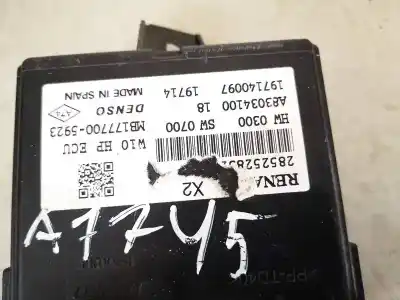 Second-hand car spare part electronic module for renault zoe i 2012 - 2020.06 65kw (90 ps 89 bhp) oem iam references 285252832r  mb177700-5923
