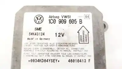 Автозапчасти б/у блок управления подушками безопасности за volkswagen passat variant (3b6) 1.9 tdi ссылки oem iam 1c0909605b  5wk43124