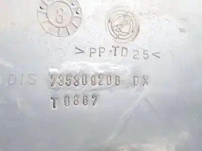 Автозапчастина б/у пластика для fiat doblo (119) 1.9 jtd elx / dynamic посилання на oem iam 735309206dx  