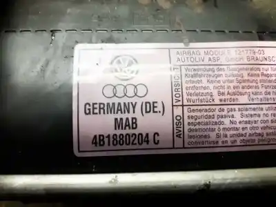 Автозапчастина б/у передня права подушка безопасности для audi a6 avant (4b5) 2.5 tdi посилання на oem iam 4b1880204c  