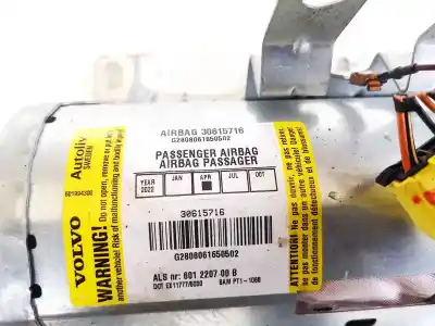 Автозапчасти б/у подушка безопасности передняя правая за volvo v50 (545) 2.0 d ссылки oem iam 30615716  601994300