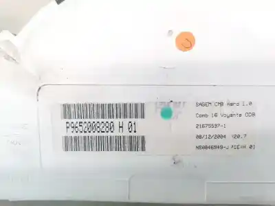 Peça sobressalente para automóvel em segunda mão quadrante por citroen c2 1.4 hdi referências oem iam p9652008280h  216755971
