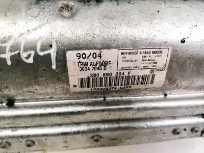 Автозапчастина б/у передня права подушка безопасности для skoda superb (3u4) 2.5 v6 tdi cat (bdg) посилання на oem iam 3b0880204f  30347045d