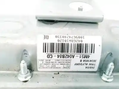 Peça sobressalente para automóvel em segunda mão airbag dianteiro direito por ford focus ii (da_) 1.6 ti referências oem iam 4m51a042b84cd  4m51-a042b84-cd, 30341858b