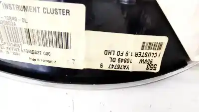 Peça sobressalente para automóvel em segunda mão quadrante por ford galaxy (vx) 1.9 tdi cat referências oem iam 95vw10849dl  ya767479