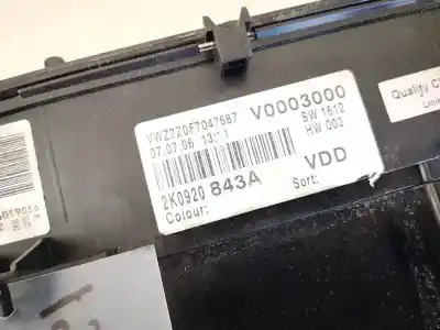 Автозапчастина б/у панель інструментів для volkswagen caddy ka/kb (2k) 1.9 tdi посилання на oem iam 2k0920843a  v0003000