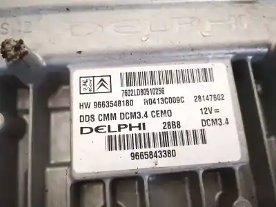 Second-hand car spare part ecu engine control for citroen c5 ii (rc_) 2.0 hdi (rcrhrh) oem iam references 9665843380  9663548180