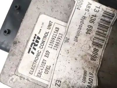 Second-hand car spare part abs for opel vectra c (z02) 2.2 dti 16v (f69) oem iam references 13509215ab  13663913, 13136694, 13663913