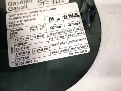 Автозапчастина б/у колпачка паливна для skoda superb (3u4) 2.5 v6 tdi cat (aym) посилання на oem iam 3u5010314r  