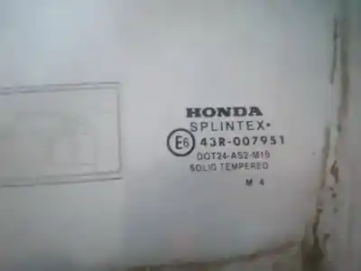 Second-hand car spare part left front glass window for honda cr-v (rd8) 2.0 vtec cat oem iam references as2  