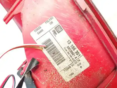 Автозапчастина б/у правий ліхтар для opel corsa d 1.3 16v cdti посилання на oem iam 13186351  89038961a