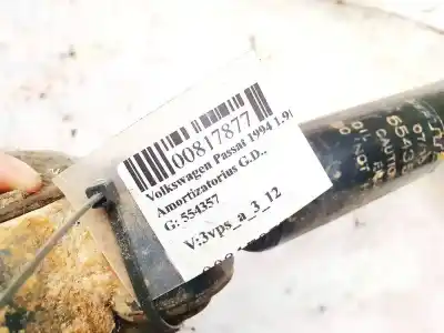 Автозапчастина б/у правий задній амортизатор для volkswagen passat b3/b4 (3a2, 35i) 1.9 td посилання на oem iam 554357  