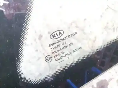 Peça sobressalente para automóvel em segunda mão vidro de custódia triangular traseiro esquerdo por kia ceed (ed) 1.6 crdi 115 referências oem iam 43r00351  43r-00351, as2