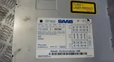 Автозапчасти б/у аудиосистема / радио cd за saab 9-5 (ys3e) 2.2 tid ссылки oem iam 5374632  5-0037964