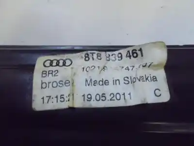 Автозапчастина б/у регулятор скла заднього правого для audi a5 cabriolet (8f7) 2.0 tdi посилання на oem iam 8t8839462  8t8 839 462