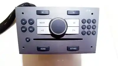 Second-hand car spare part audio system / radio cd for opel astra h caravan 1.9 cdti oem iam references 344183129