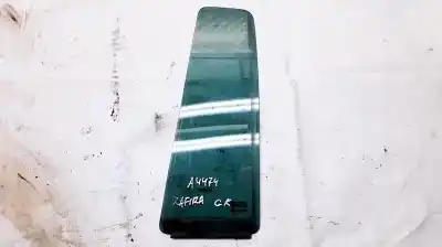 Second-hand car spare part left rear triangle quarter glass for opel zafira a 2.0 dti oem iam references 43r007028