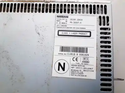 Автозапчасти б/у аудиосистема / радио cd за nissan qashqai / qashqai +2 i (j10, nj10, jj10e) 1.5 dci ссылки oem iam 28184jd45a  pn-300f-a, e13034082