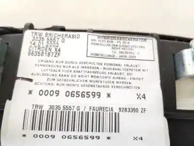 Автозапчасти б/у левая боковая подушка безопасности за citroen c5 i (dc_) 2.2 hdi (dc4hxb dc4hxe) ссылки oem iam 928390zf  00090656599