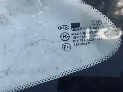 Peça sobressalente para automóvel em segunda mão vidro de custódia triangular traseiro esquerdo por kia rio 1.3 cat referências oem iam   