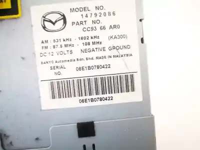Автозапчасти б/у аудиосистема / радио cd за mazda 5 berl. (cr) 1.8 active ссылки oem iam cc9366ar0  14792086