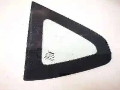 Peça sobressalente para automóvel em segunda mão vidro de custódia triangular traseiro esquerdo por nissan qashqai 1.6 16v referências oem iam 