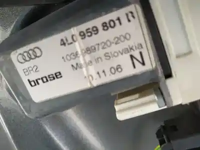 Автозапчастина б/у двигатель переднього ліва вікна для audi q7 (4l) 3.0 tdi посилання на oem iam 4l0959801b  