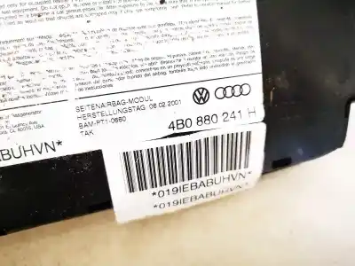 Автозапчасти б/у левая боковая подушка безопасности за audi a6 avant (4b5) 2.7 t quattro ссылки oem iam 4b0880241h  