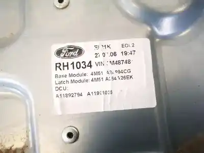 Автозапчасти б/у задний правый стеклорегулятор за ford focus c-max (cap) 1.6 tdci cat ссылки oem iam 4m51a24994cg  4m51-a24994cg, 996986-104