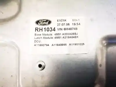 Автозапчастина б/у регулятор переднього правого скла для ford focus c-max (cap) 1.6 tdci cat посилання на oem iam 4m51a203a28bj  4m51a219a64ek, 4m51-a045h16-a