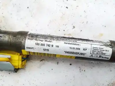 Автозапчастина б/у передня права подушка безпеки для volkswagen golf v variant (1k5) 1.9 tdi посилання на oem iam 1k6880742n  