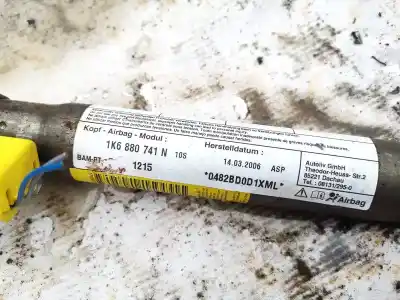 Автозапчастина б/у передня ліва подушка безпеки для volkswagen golf v variant (1k5) 1.9 tdi посилання на oem iam 1k6880741n  