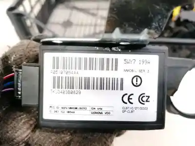 Автозапчасти б/у блок управления иммобилизатором за chrysler sebring (jr) 2.0 ссылки oem iam p05107054aa  tkj1184a3462