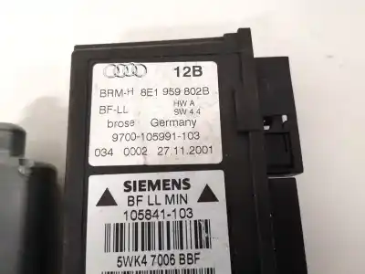 Автозапчастина б/у двигатель переднього ліва вікна для audi a4 b6 (8e2) 2.5 tdi quattro посилання на oem iam 8e1959802b  105841-103