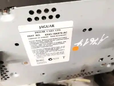 Second-hand car spare part audio system / radio cd for jaguar x-type wagon 2.0 d classic oem iam references 4x4318k876ac  4x43-18k876-ac