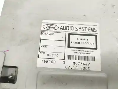 Second-hand car spare part audio system / radio cd for ford focus c-max (cap) 1.6 tdci cat oem iam references 6s6118c815af  6s61-18c815-af, e1110r023539, e11033539