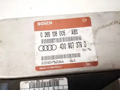 Peça sobressalente para automóvel em segunda mão boitier de commande de abs por audi a6 avant (c4) 2.5 tdi referências oem iam 0265108005  4d0907379d