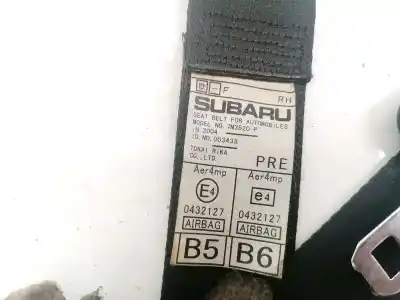 Автозапчасти б/у правый передний ремень безопасности за subaru legacy berl. b13 (bl) 2.5 se ссылки oem iam 7m3520p  7m3520-p