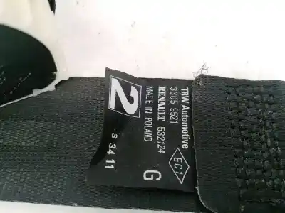 Peça sobressalente para automóvel em segunda mão cinto de segurança traseiro esquerdo por renault twingo 1.2 16v referências oem iam 33059521  532124