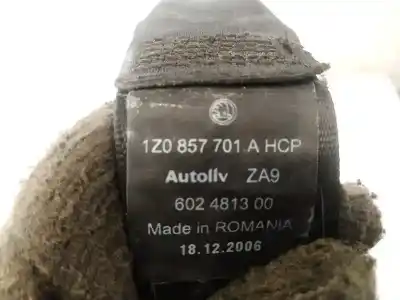 Second-hand car spare part front left seat belt for skoda octavia combi (1z5) 1.9 tdi dpf oem iam references 1z0857701a  602481300