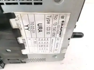 Second-hand car spare part audio system / radio cd for opel astra h caravan 1.7 16v cdti oem iam references 13190856  453116246